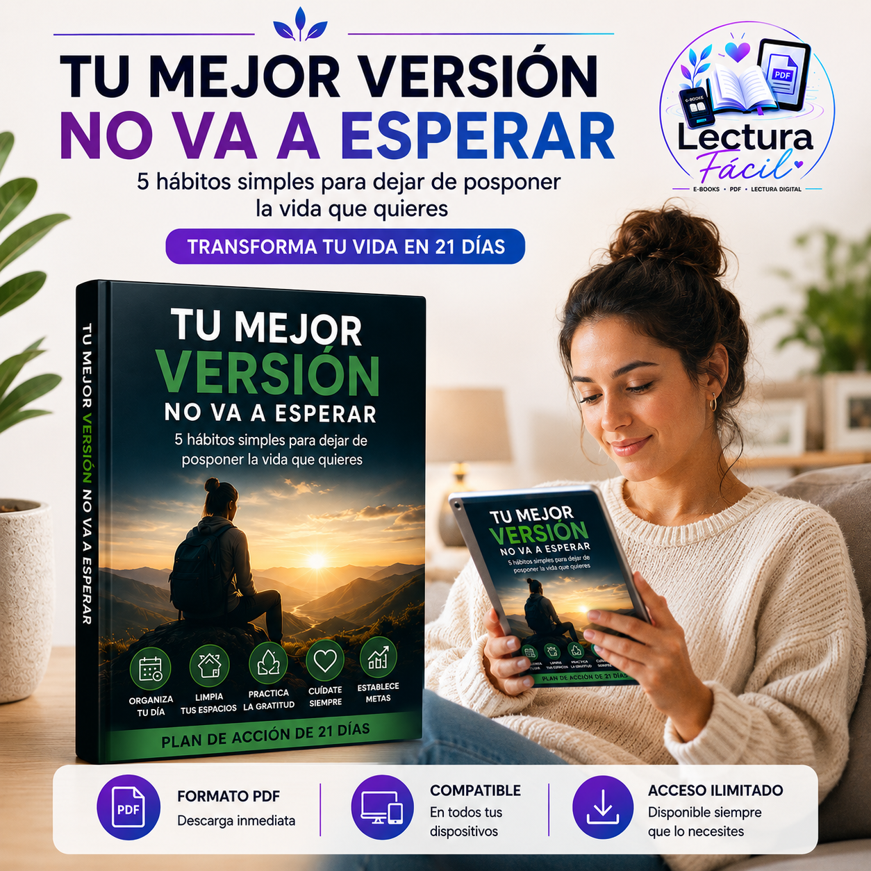 5 hábitos simples para dejar de posponer la vida que quieres/ 📚 Tu Mejor Versión No Va a Esperar