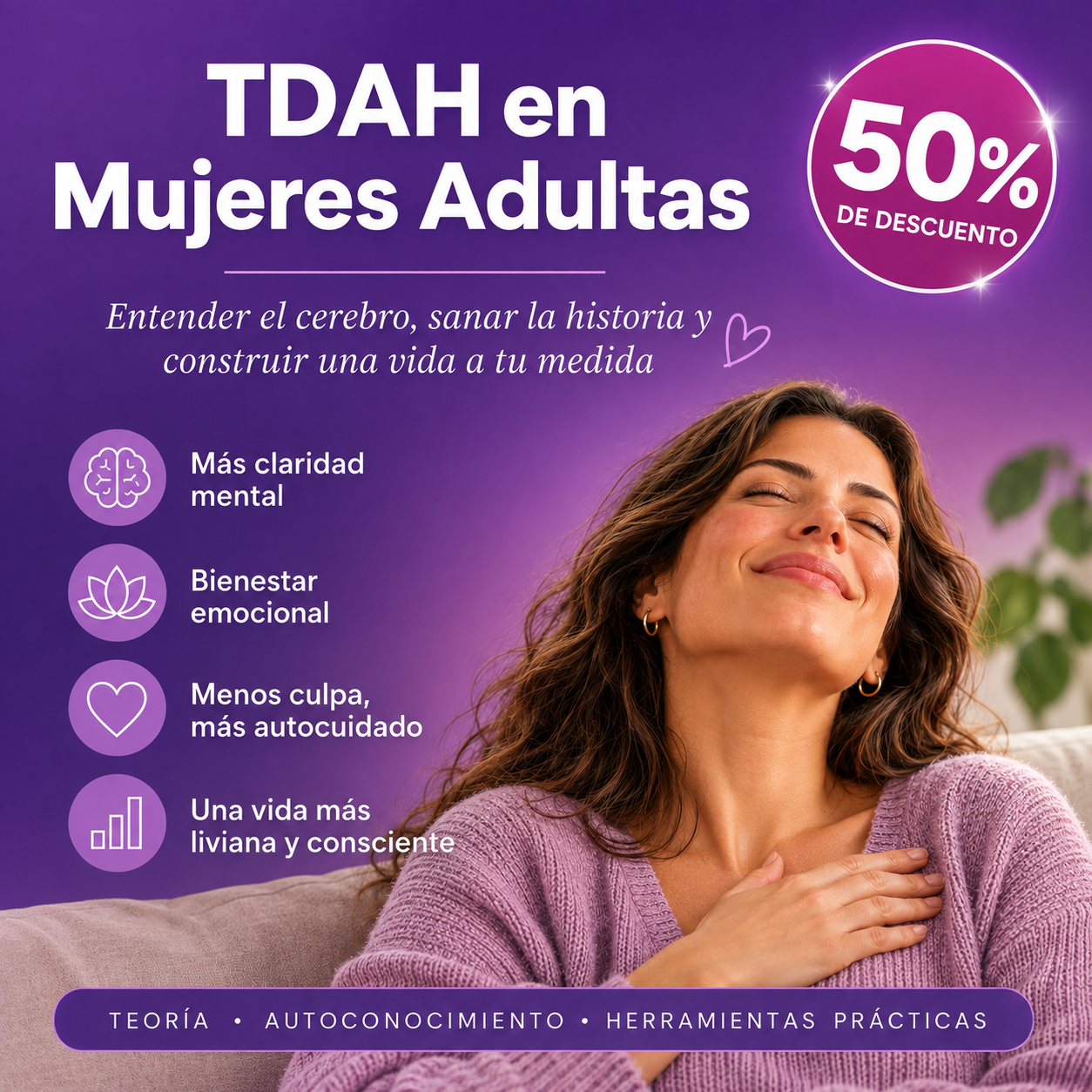 "No estás rota. Tu cerebro funciona diferente." TDAH en mujeres adultas.